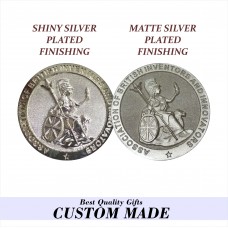 3D Nickel silver plated casting medal coin